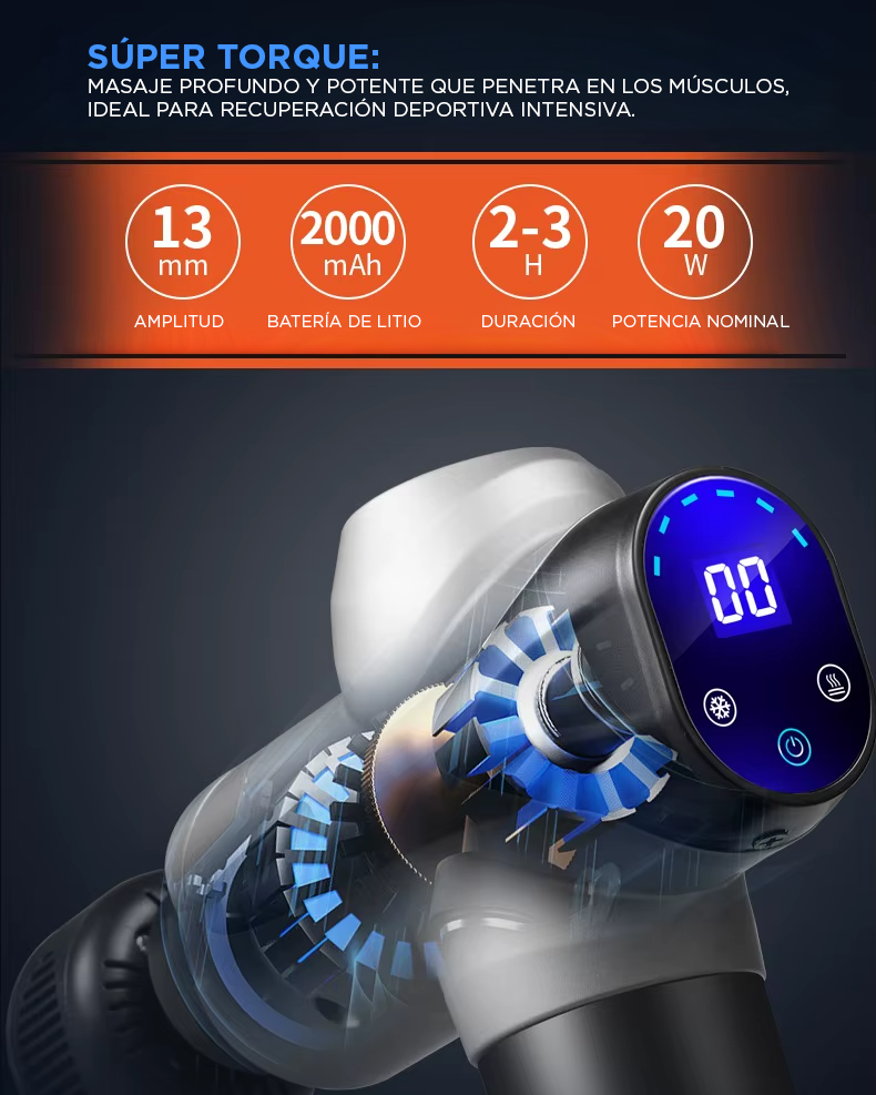 Pistola Masajeadora Inteligente Cuerpo Completo  Frío/Calor