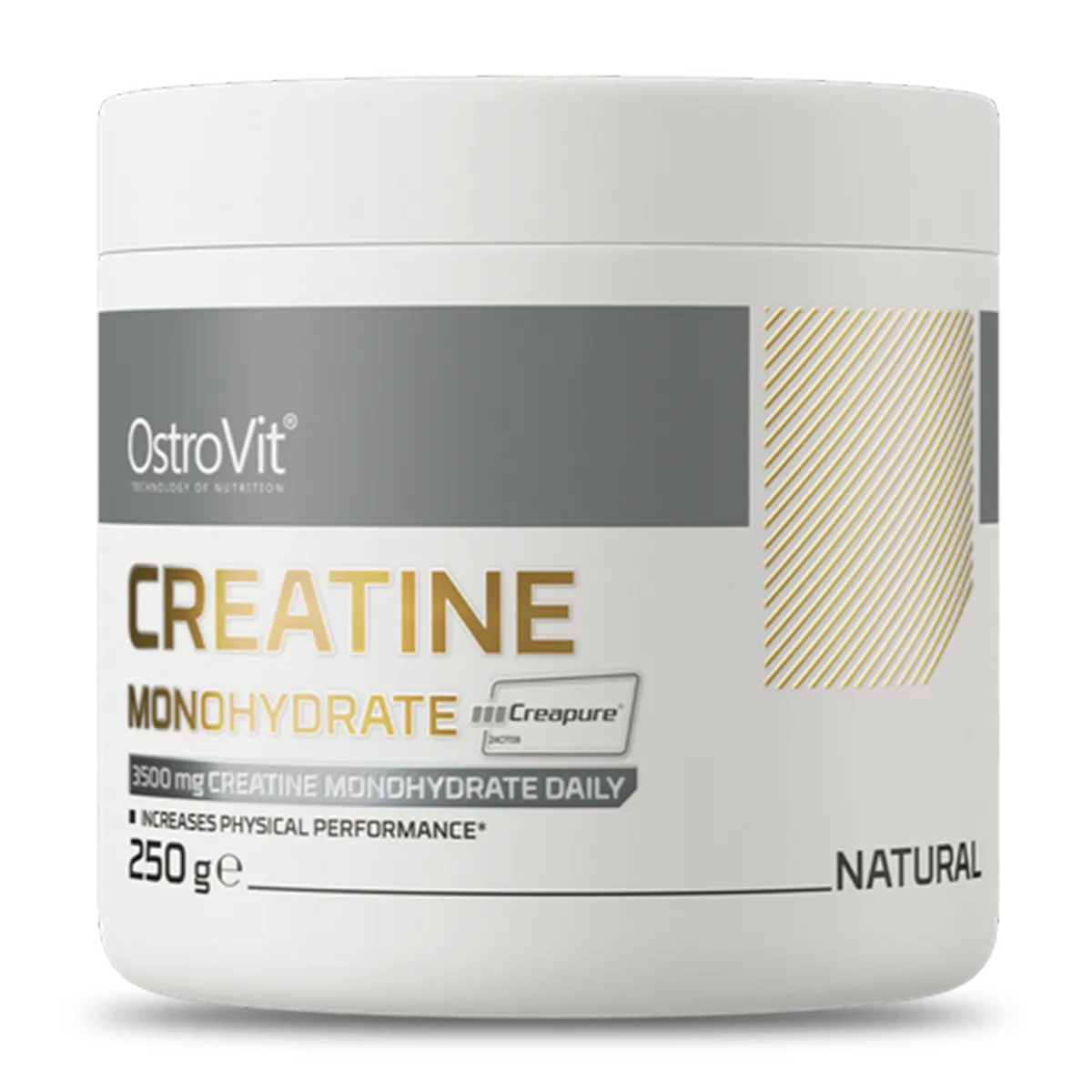 OstroVit Creatina Monohidratada Creapure 250 g Sin Sabor