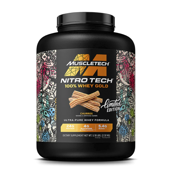 Nitro Tech Whey Gold 5 Libras – Edición Limitada Sabor Churros | MuscleTech