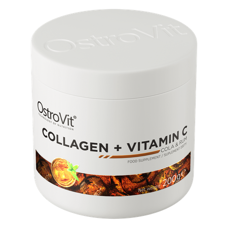 Colageno + Vitamin C 200 g – OstroVit® Sabor Cola