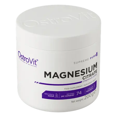 Citrato de magnesio, OstroVit 200 g – Magnesio de Alta Absorción