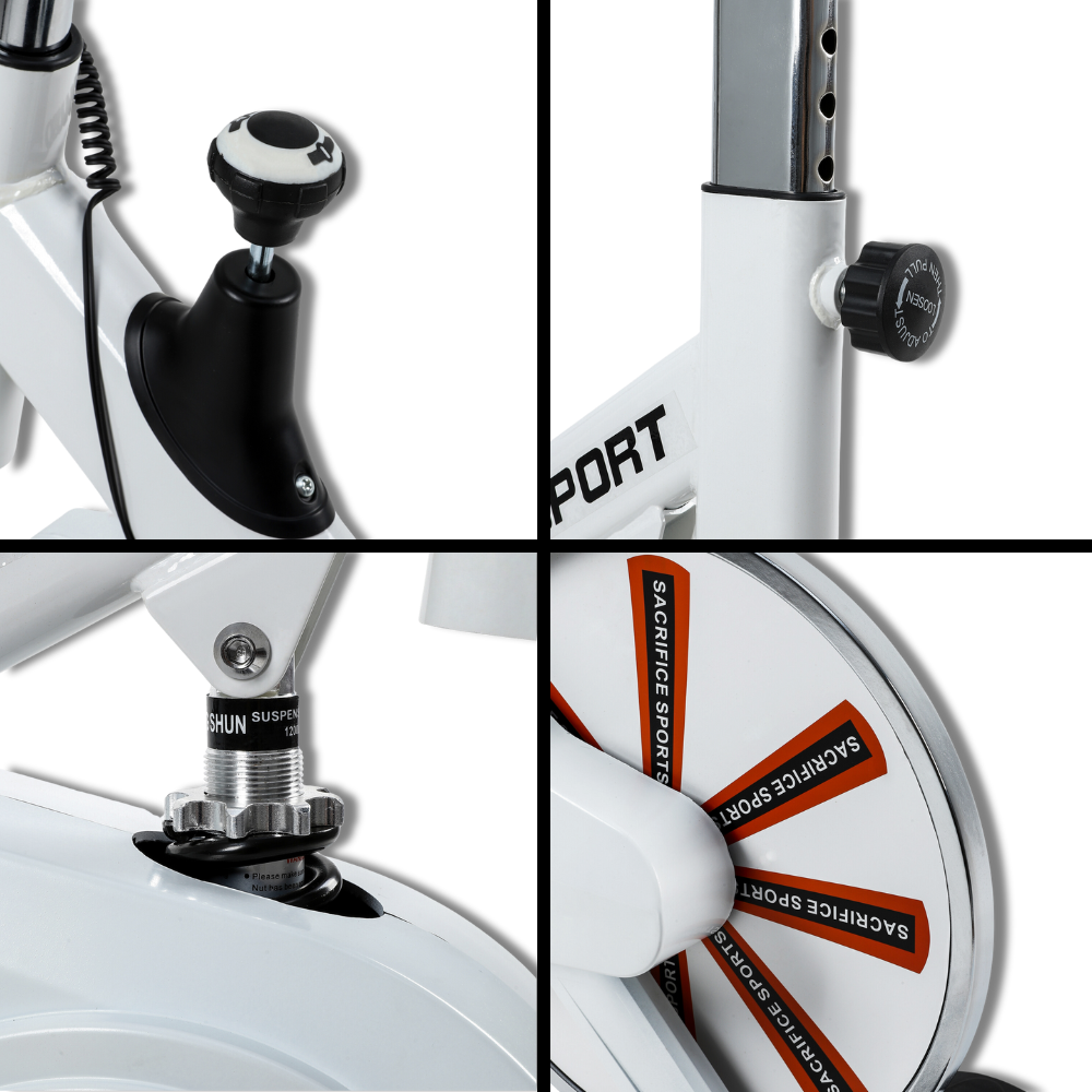 Bicicleta de Spinning ES770B, para Entrenamientos en Casa