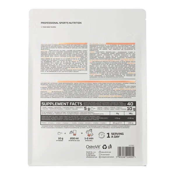 Colágeno OstroVit  + Vitamina C 400 g – Salud Articular y Belleza desde Dentro